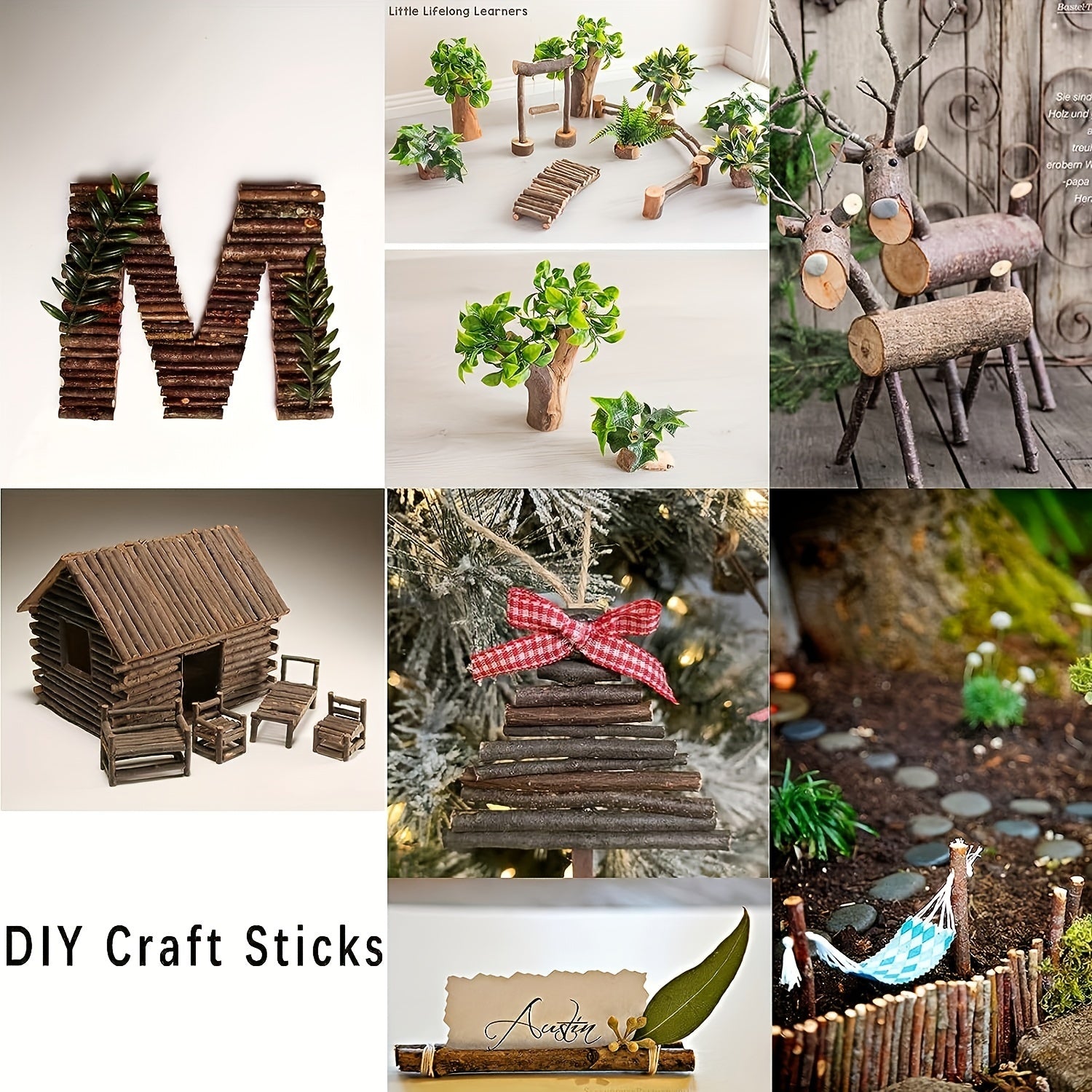 20pcs Wooden Craft Sticks DIY Vase Fillers Pumpkin Stems Decorative Materials