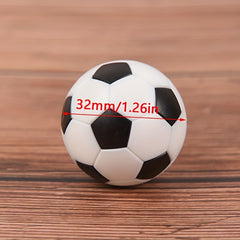 2pcs 32mm Plastic Soccer Ball Table Soccer Footballs Gift