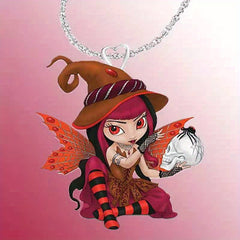 Cartoon Moon Cat Pendant Necklace Gift For Girls