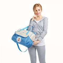 Functional Large Capacity Mommy Tote Bag Lightweight Polyester Diaper Bag