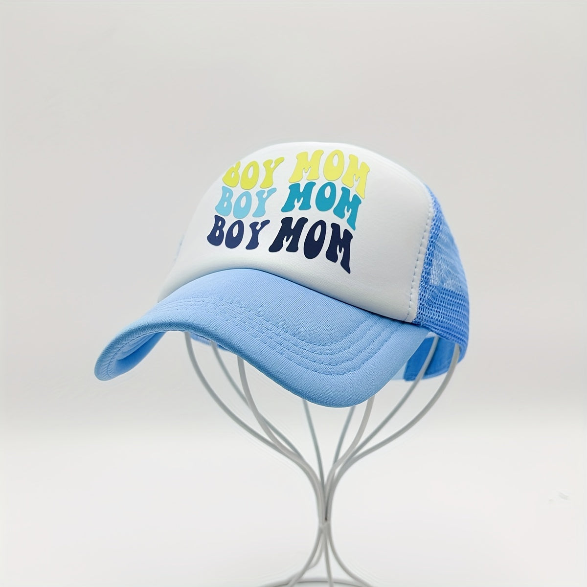 BOY MOM GIRL MOM Trucker Hat Printed & Pink Couple Baseball Cap