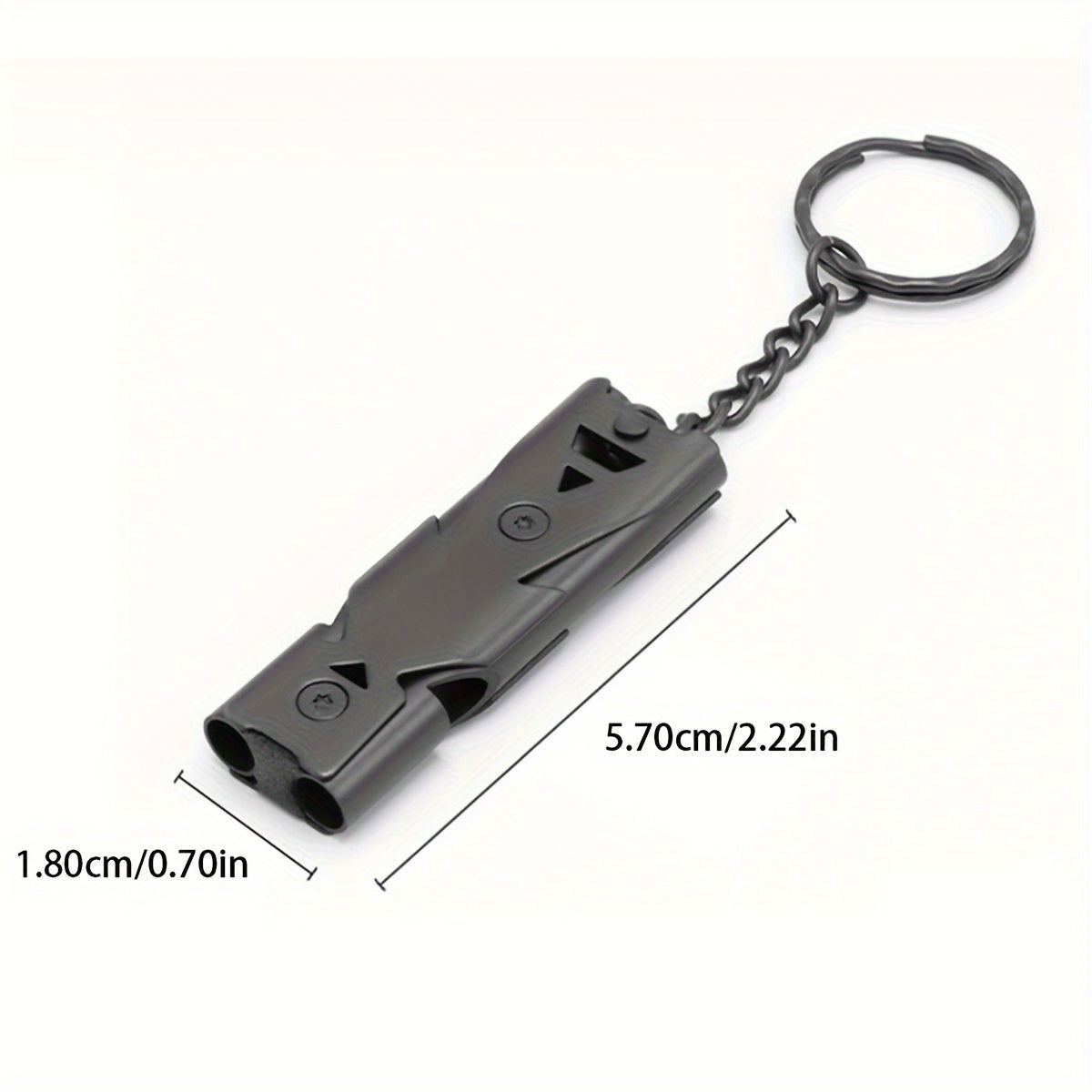1pc Survival Whistle Stainless Steel High Scale Whistle