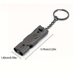 1pc Survival Whistle Stainless Steel High Scale Whistle