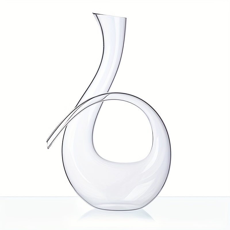 Crystal Red Wine Decanter 46 Oz Lead Glass Carafe for Home Bar