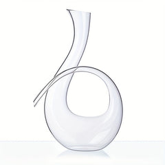 Crystal Red Wine Decanter 46 Oz Lead Glass Carafe for Home Bar