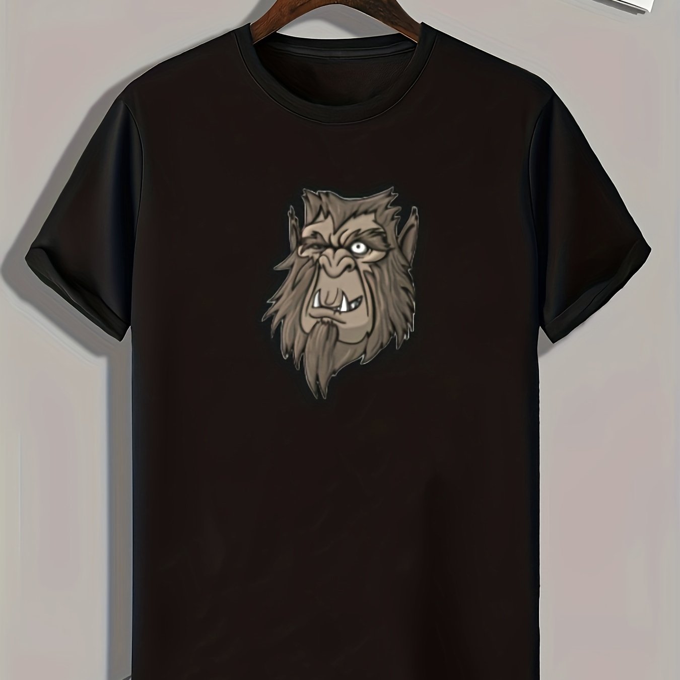 Monster Print Men's Graphic T shirt Casual Comfy Tees For Summer