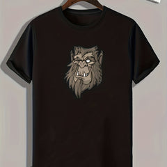 Monster Print Men's Graphic T shirt Casual Comfy Tees For Summer