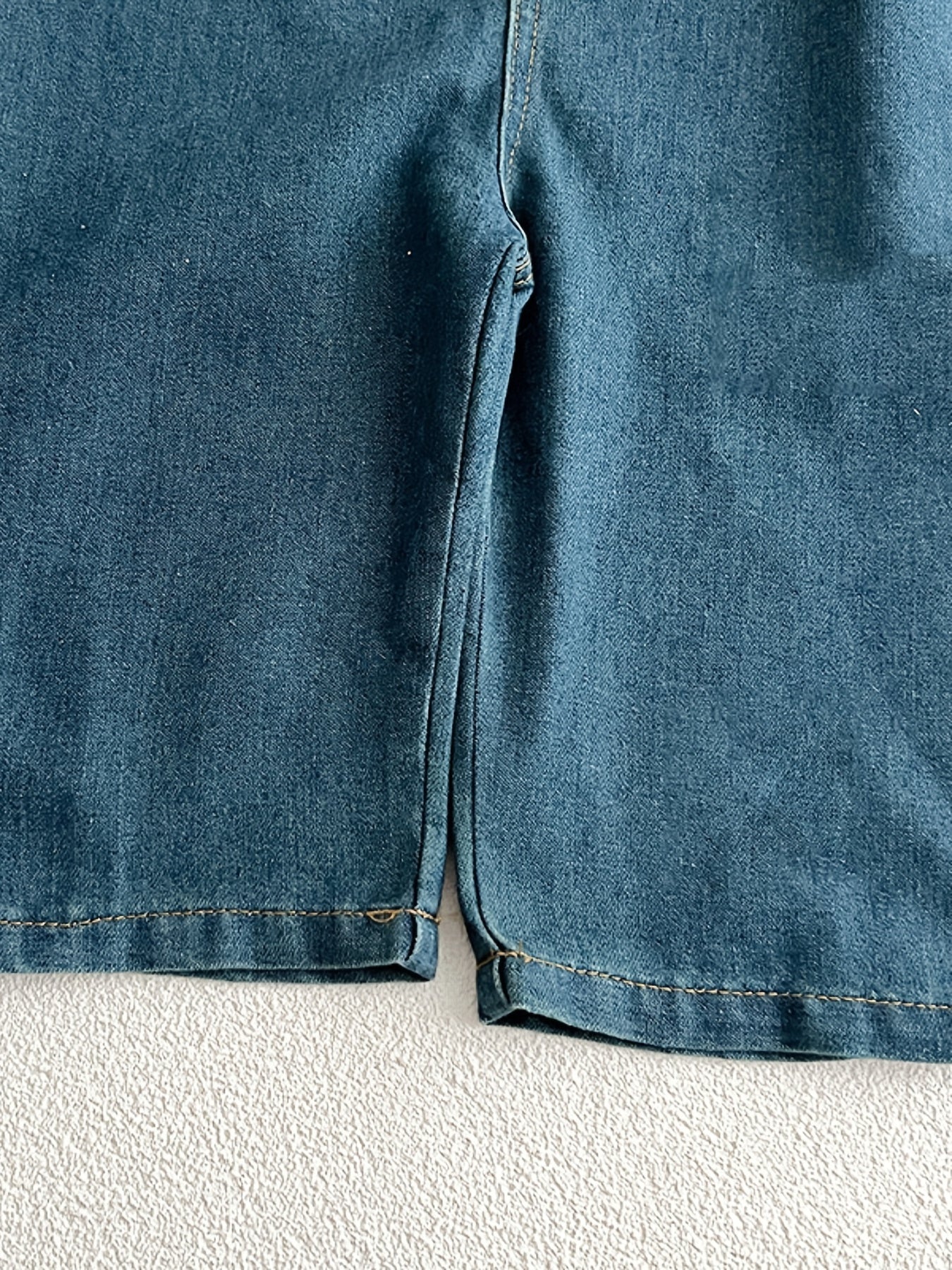 Baby Denim Pocket Overalls All match Jumpsuit