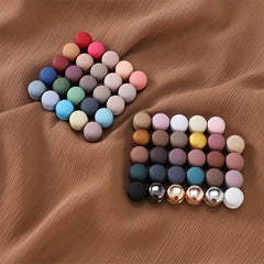 Macaroon Magnet Buckle Hijab Pins Frosted Shawl Clip Scarf Accessory