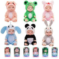 6pcs Mini Reborn Baby Dolls 4 Inch Realistic Toddler Playset Kids Ideal