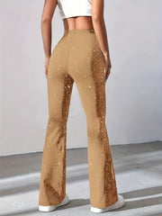 High Waist Flared Leg Pants for Women