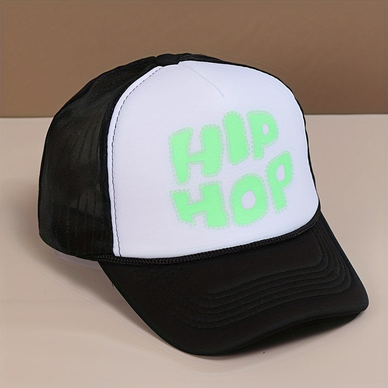 Letters Sports Sunhat And Sunscreen Casual Baseball Mesh Cap