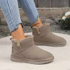 Women's Non slip Snow Boots Thickened Medium Tube Shoes