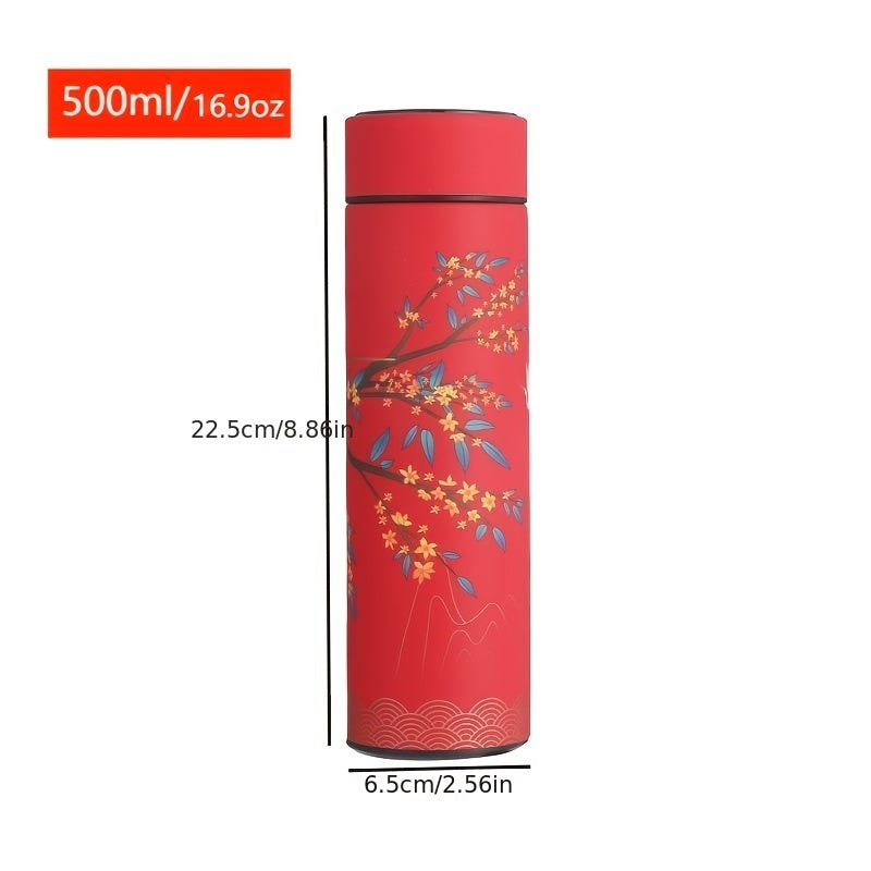 Chinese Style Vintage Insulated Water Bottle 304 Stainless Steel Cup