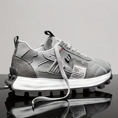 Men's Mesh Lace-up Walking Shoes Outdoor Sneakers