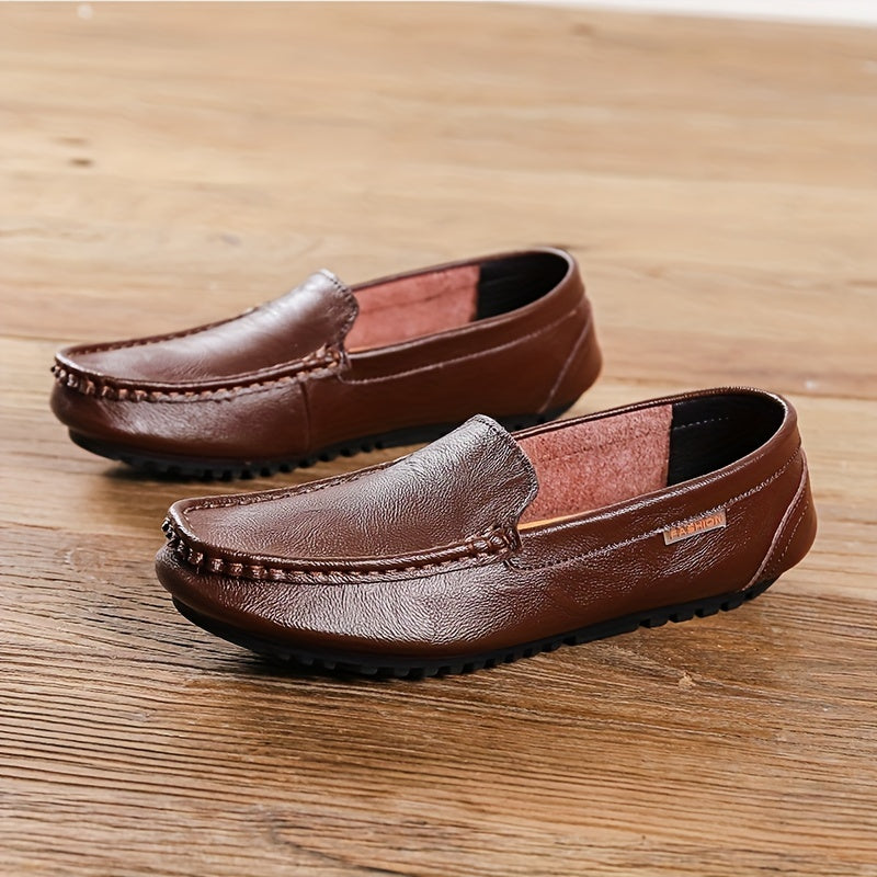 Men's Moc Toe Loafer Shoes Comfy Slip On Shoes Spring Summer
