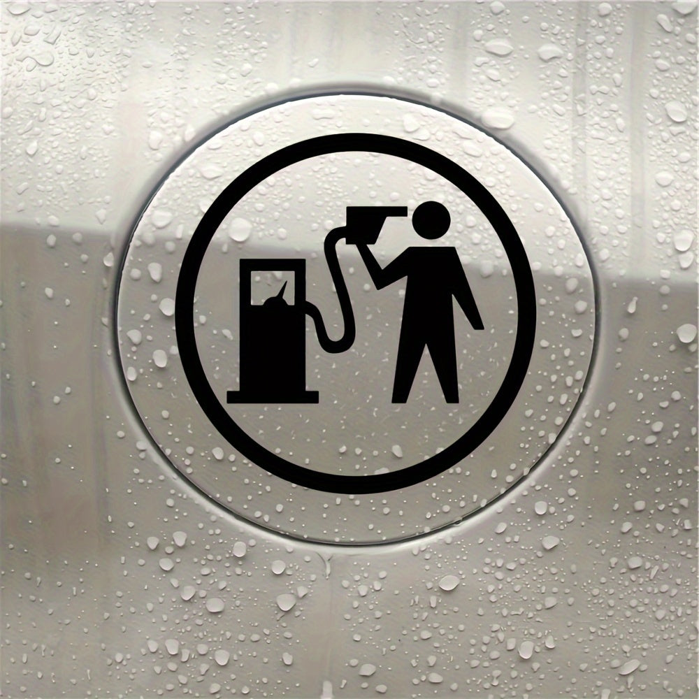 Funny Fuel Tank Cover Sticker Car Fuel Filler Cover Decoration