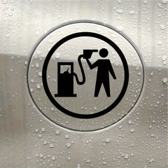 Funny Fuel Tank Cover Sticker Car Fuel Filler Cover Decoration