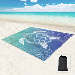 Oversized Waterproof Beach Mat 4-6 Adults Lightweight Picnic Blanket