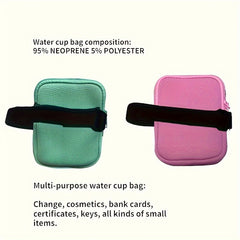 Portable Water Cup Storage Bag Coin & ID Card Holder