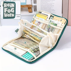 Large Capacity Pencil Case Stationery Box Portable for Office School Girls