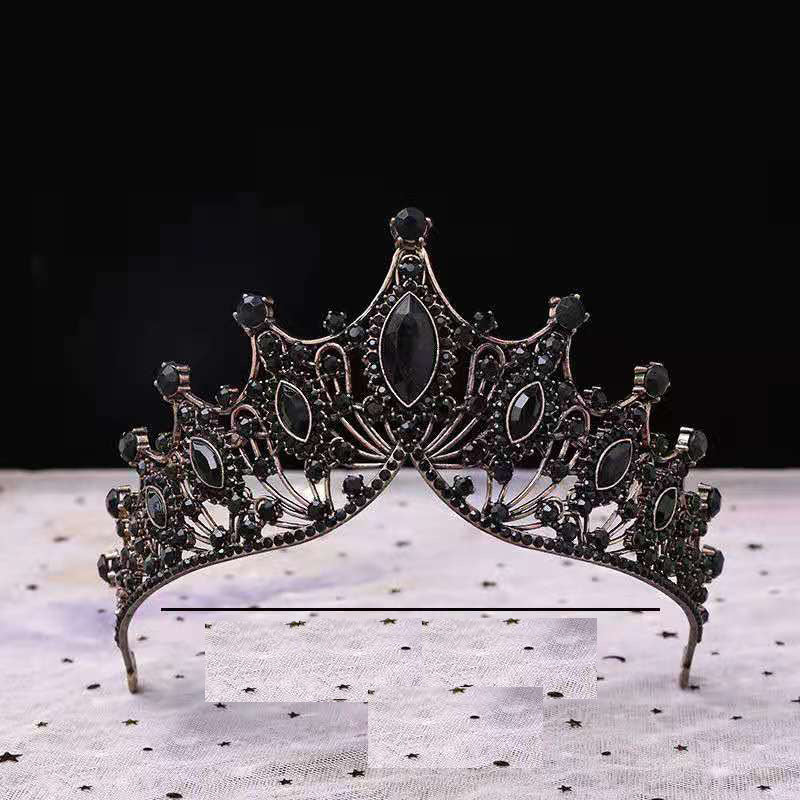 Baroque Vintage Crystal Crown Tiara for Women