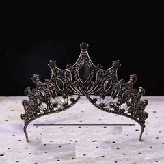 Baroque Vintage Crystal Crown Tiara for Women