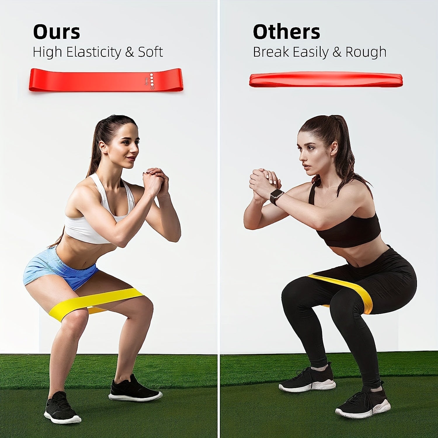 5pcs Yoga Elastic Belts - Fitness & Sports Training Pilates Equipment