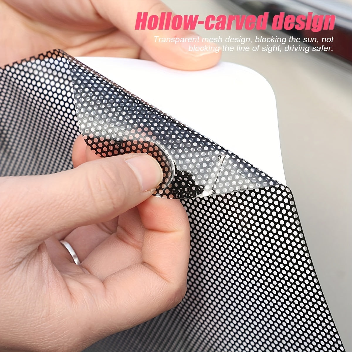 2pcs Car Side Window Sunshades Static Cling Films Stickers Sun Shade UV Rays
