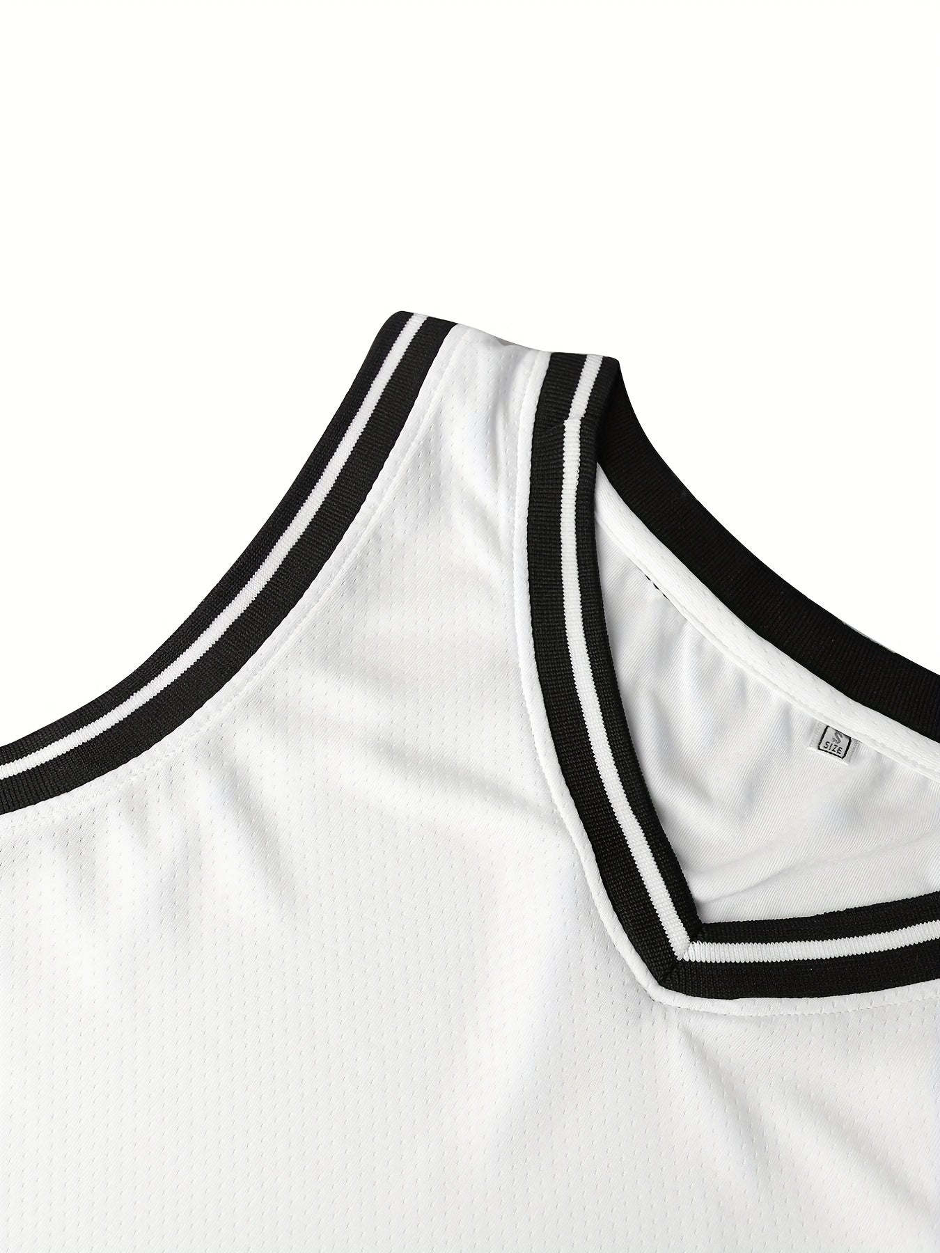 Men's Solid Basketball Jersey Active Breathable Sleeveless Shirt