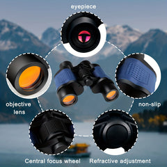 60X60 HD Professional Binoculars Telescope Night Vision for Outdoor Exploration