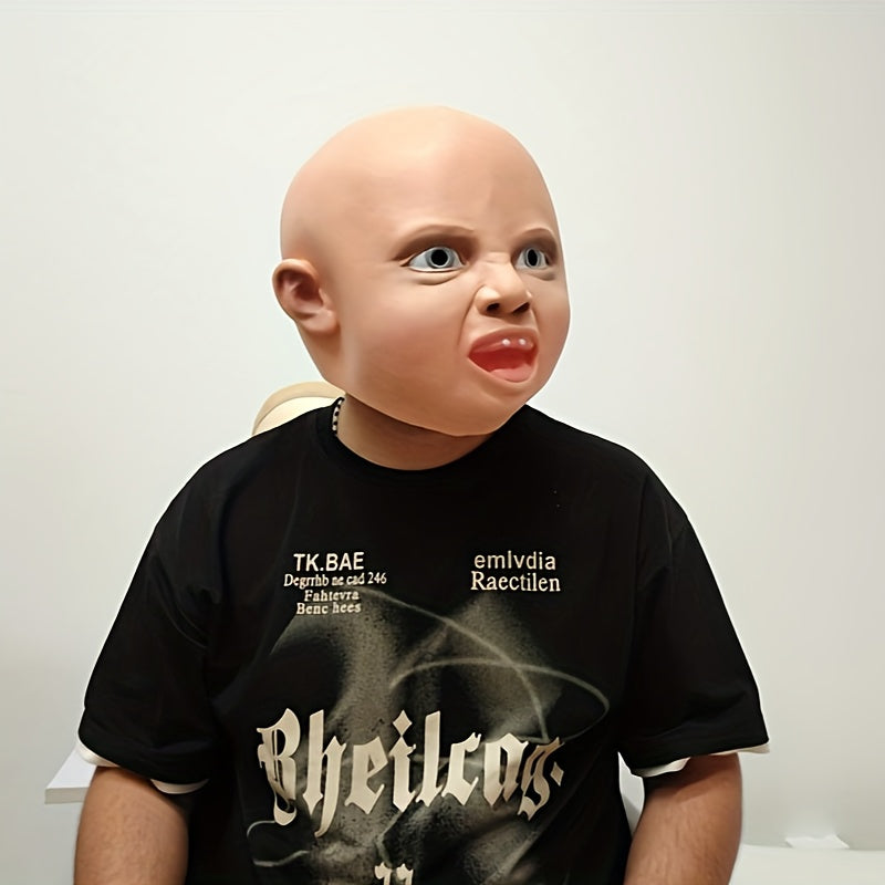 Realistic Halloween Mask Natural Rubber Cosplay Pranks Party Accessory