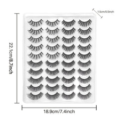 3D Mink Lashes Natural False Eyelashes Soft Wispy Volume Dramatic Long