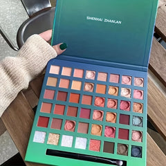 48 Rainbow Eyeshadow Palette Matte Pearly Finish for Natural Look