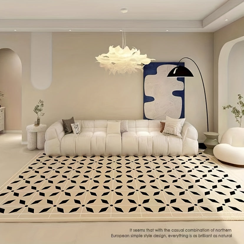 Loop Velvet Carpet European High End Living Room Coffee Table Bedroom Study Room