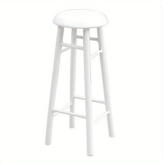 Dollhouse Furniture 4 Colorful High Stools Round Seats Compact Dollhouse Decor