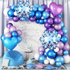 87pcs Metallic Latex Balloons Set for Party Decorations