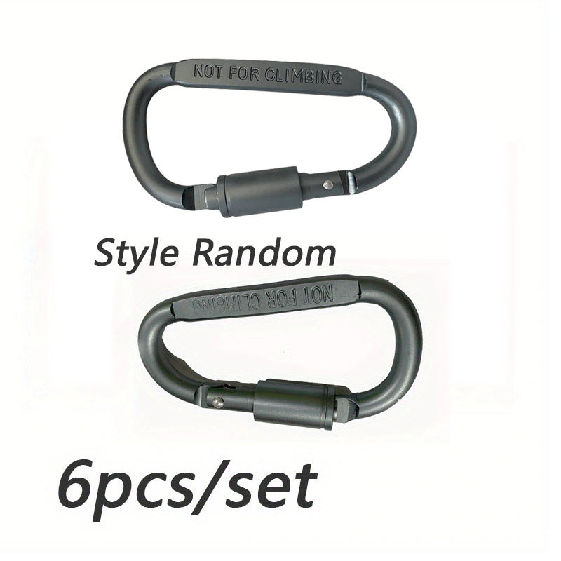 D Buckle Aluminum Alloy Key Chain for Travel and Camping