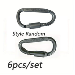 D Buckle Aluminum Alloy Key Chain for Travel and Camping