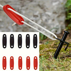 5pcs Tent Adjustment Buckles Outdoor Camping Wind Rope Fixing Buckles