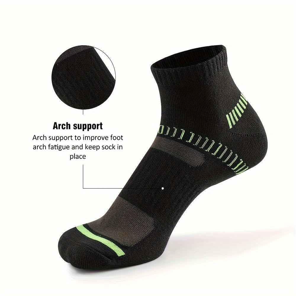 6 Pairs Men's Ankle Running Athletic Socks Breathable
