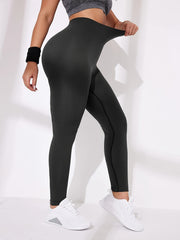 High Waist Ribbed Yoga Pants Women's Leggings