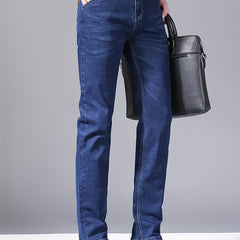Men's Casual Street Style Straight Leg Denim Pants