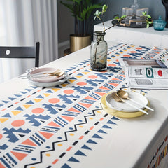 Geometric Printed Bohemian Style Table Cloth Waterproof Non-slip Dining