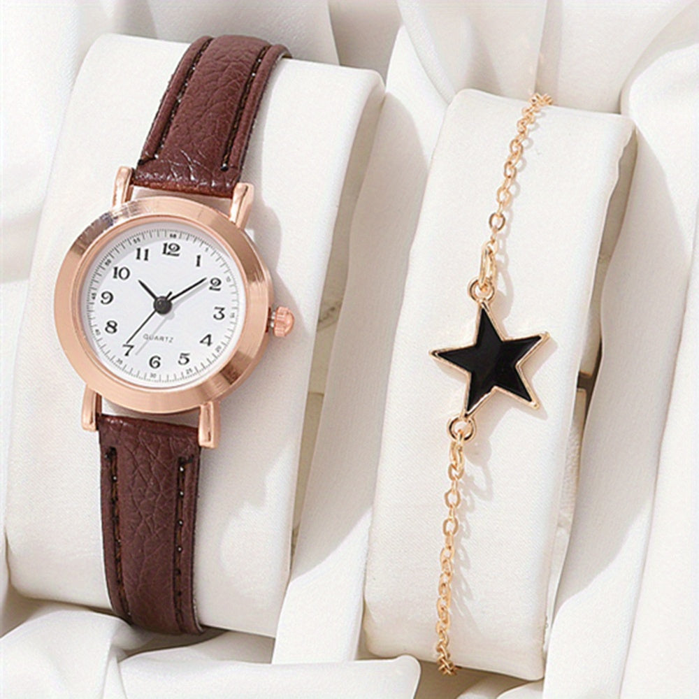2pcs Quartz Watch Men's Set