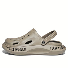 Men's Alphabet Lightweight Clogs Non Slip Garden Shoes Summer