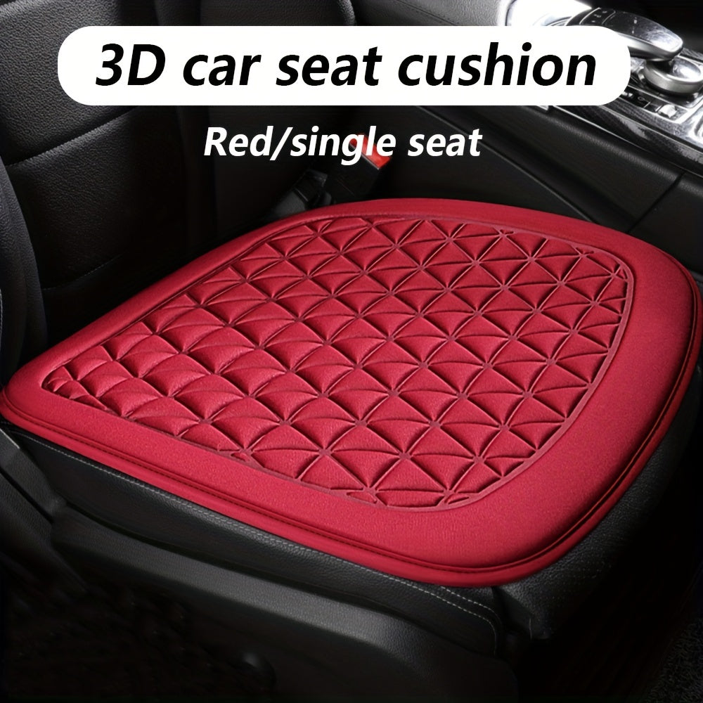 3D Car Seat Cushion Four Seasons Universal Gray red