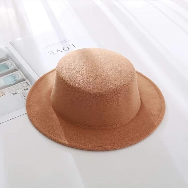 Men's Sun Visor Hat Stylish Flat Top Flat Brim Bowler Hat
