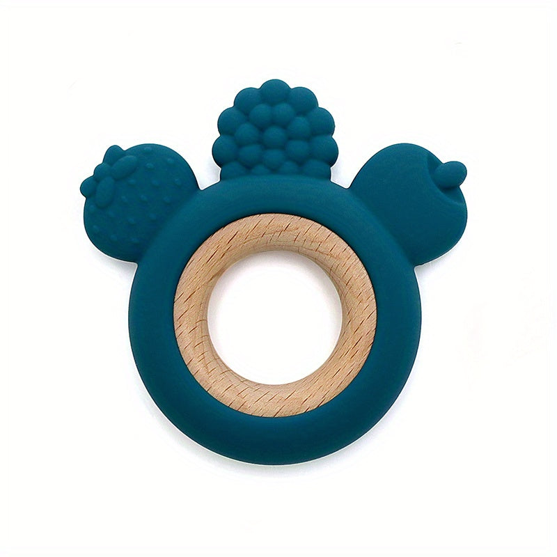 Baby Teether Molar Stick 6-12 Months Soothing Toy Silicone Boilable Water