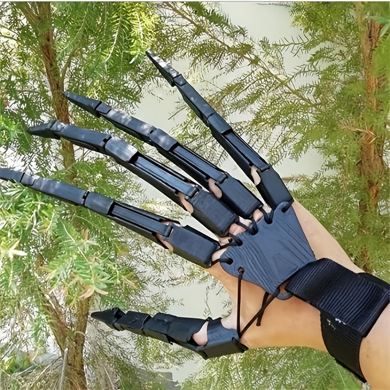 Halloween Articulated Fingers Scary Hand Glove for Cosplay